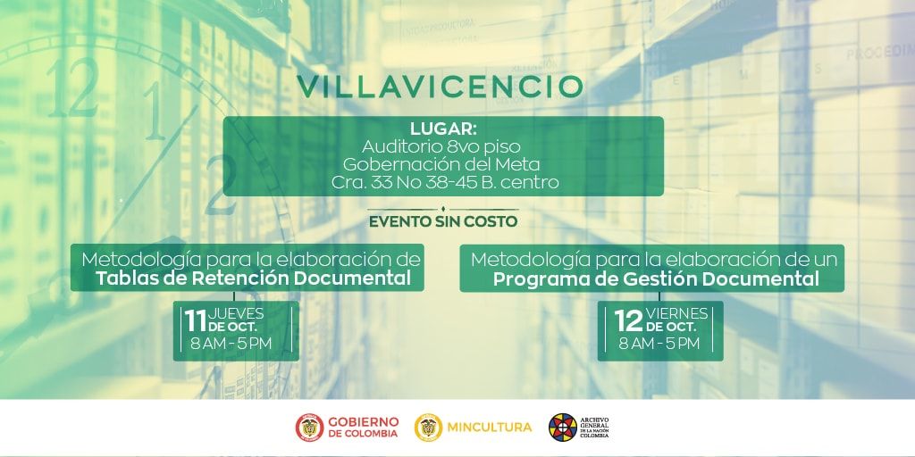 metodología TRD y PGD en Villavicencio
