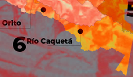 Geografía de las Vorágines Rio Caquetá