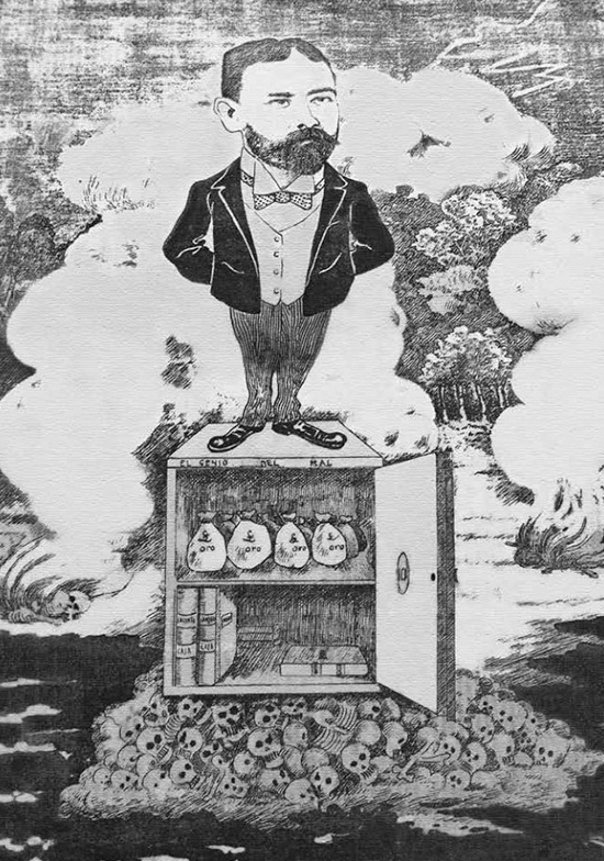 Caricatura de Julio Arana en La Felpa