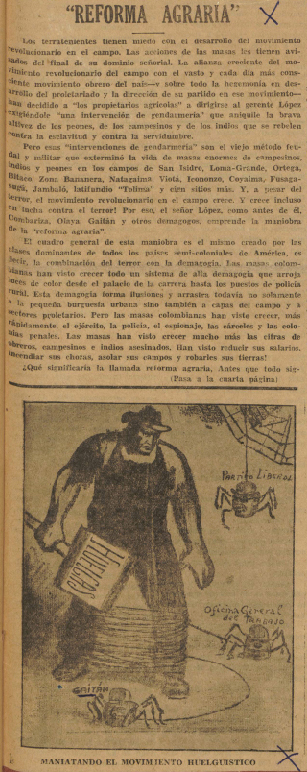 Nota de prensa: la Reforma Agraria