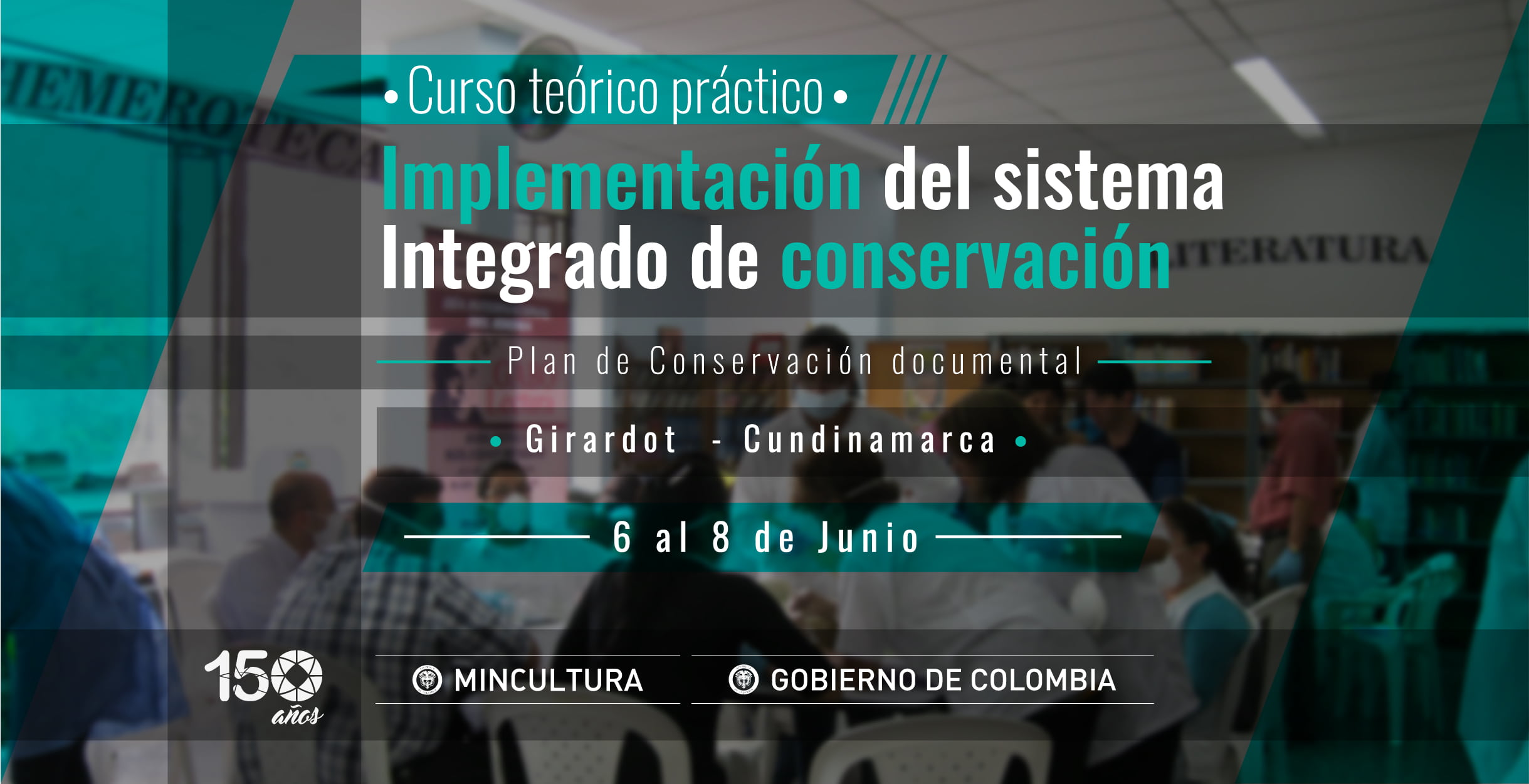 imagen decorativa: Curso teórico práctico "implementación del Sistema Integrado de Conservación: plan de conservación documental" en Girardot