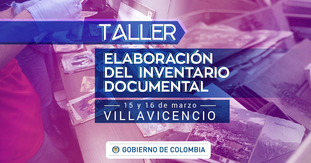 imagen decorativa: Taller elaboración de inventario documental