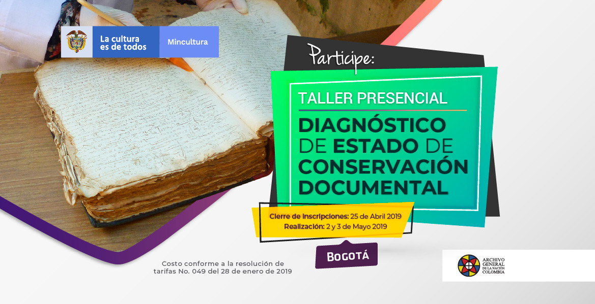 imagen taller Diagnóstico de estado de conservación documental