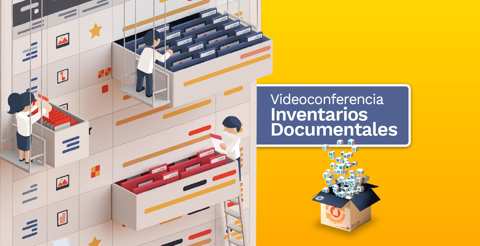 imagen decorativa: imagen videoconferencia inventarios documentales