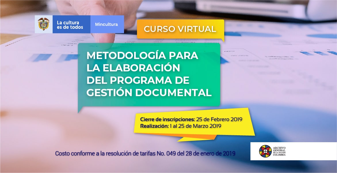 imagen curso virtual Metodología para la elaboración del programa de Gestión Documental