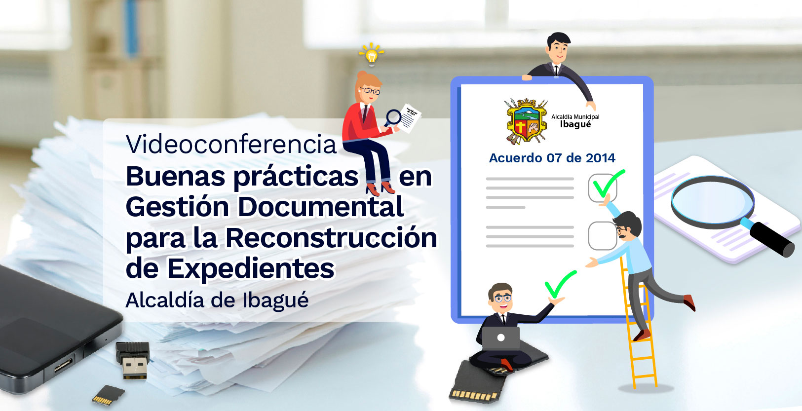 imagen decorativa: imagen de la videoconferencia Reconstrucción de Expedientes