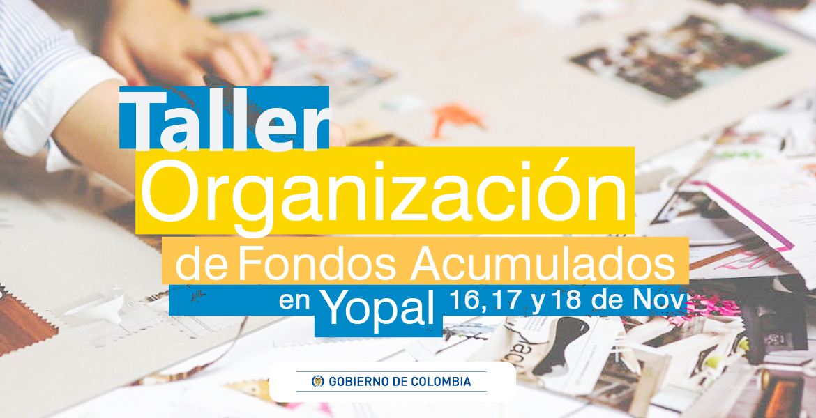taller organización de fondos acumulados