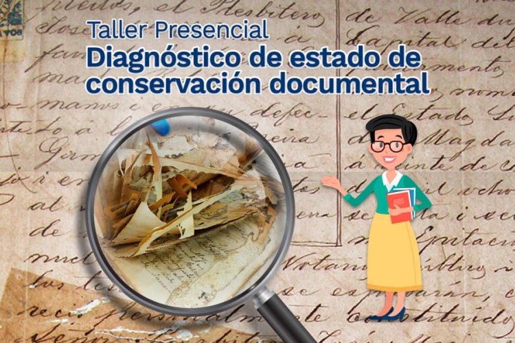 imagen del taller presencial Diagnóstico del estado de conservación documental 