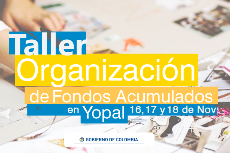 taller organización de fondos acumulados