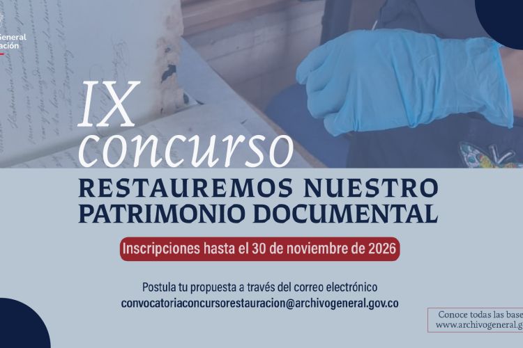 Convocatoria concurso Restauremos nuestro patrimonio documental