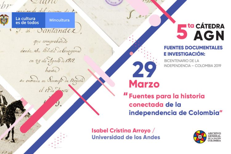 imagen quinta jornada de la Cátedra Fuentes documentales e investigación: bicentenario de la independencia