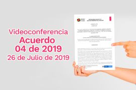 imagen videoconferencia sobre el Acuerdo 04 de 2019