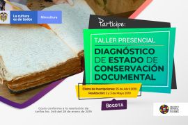 imagen taller Diagnóstico de estado de conservación documental