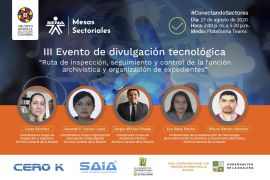 imagen III Evento de Divulgación Tecnológica: Ruta de inspección, seguimiento y control de la función archivística y organización de expedientes