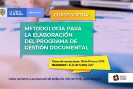 imagen curso virtual Metodología para la elaboración del programa de Gestión Documental